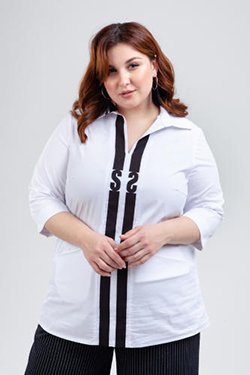 Белые блузы больших размеров в Екатеринбурге