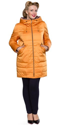 Утепленные куртки женские удлиненные больших размеров — ЕКБ