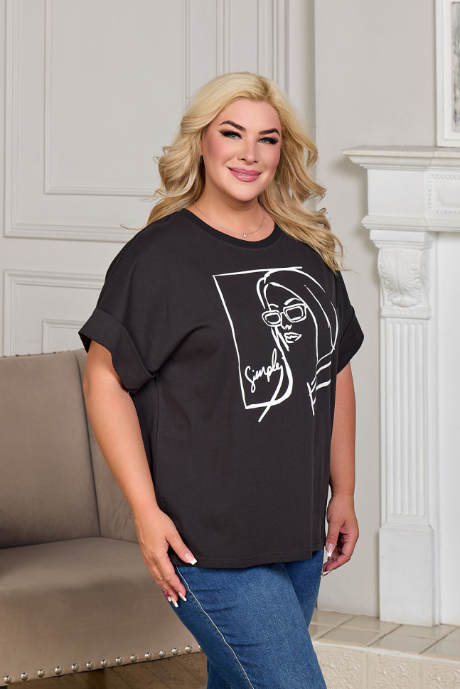 Футболка Лила тр.52-250001-004-50 Девушка