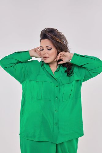 Блуза 02-SHW1040.0797 зеленый